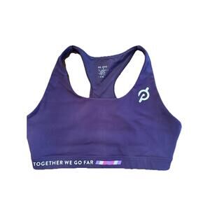Peloton Purple Cadent Together We Go Far Size 1X Racerback Sports Bra